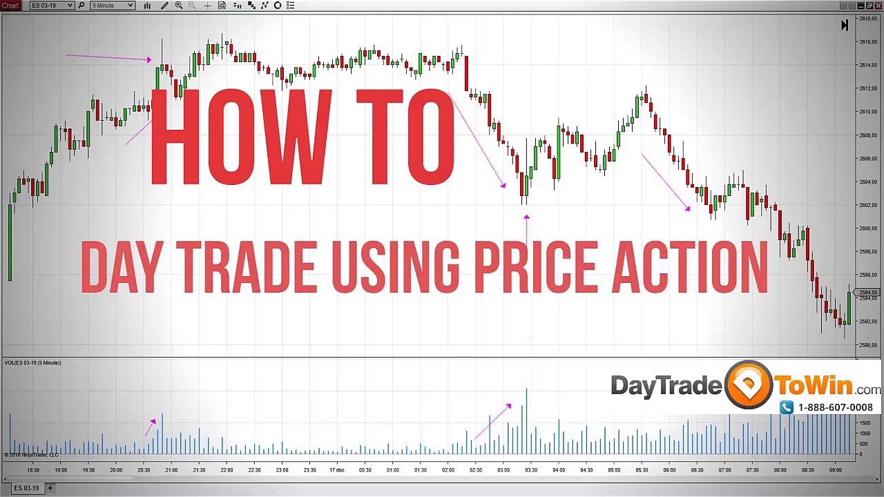 How to Day Trade Uing Price Action - Daytrade Software for Beginners