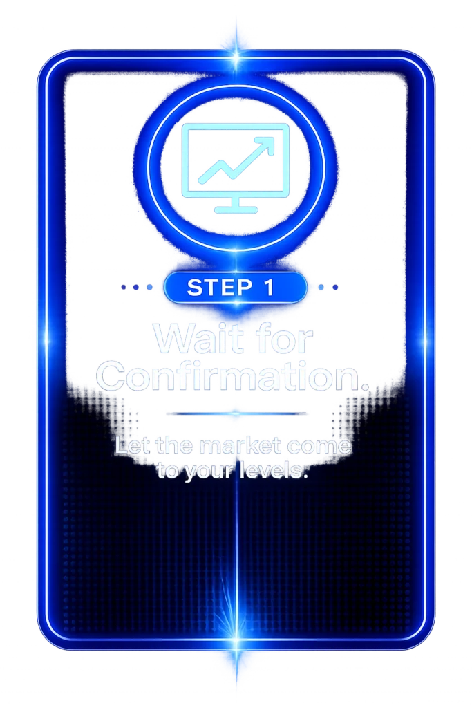 Step 1 wait for confirmation in day trading using DayTradeToWin price action strategy