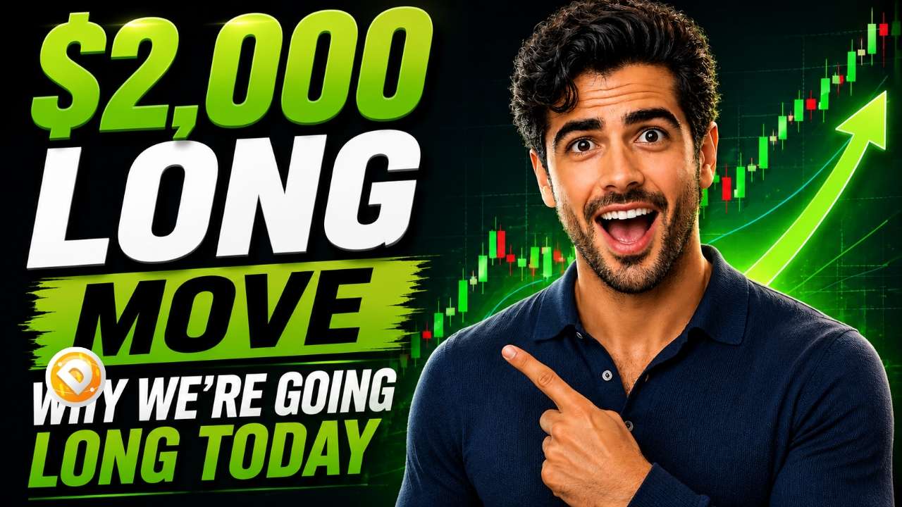 Four long trading signals align during a market reversal creating a high probability futures trading opportunity using DayTradeToWin software and price action analysis.