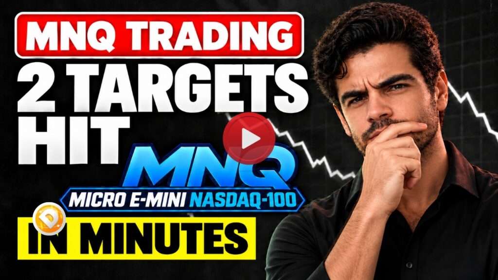 MNQ trading strategy showing a short trade using the DayTradeToWin Sonic System